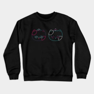 Radical Neon Cat Crewneck Sweatshirt